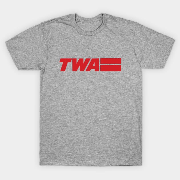 TWA Vintage Logo T-Shirt by BodinStreet